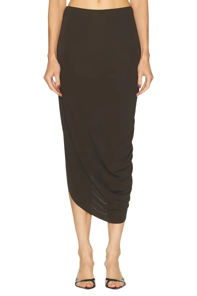 EAVES Lian Twist Midi Skirt