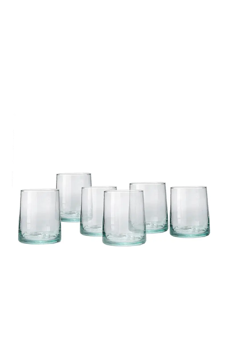Verve Culture Short Moroccan Cone Glassware Set Of 6 | Image 1 Verve Culture Short Moroccan Cone Glassware Set Of 6 | Image 1