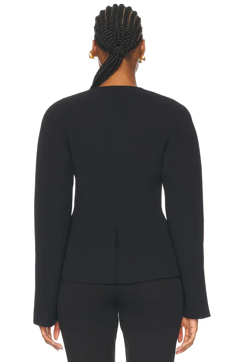 EAVES Gal Polished Crepe Blazer | Thumbnail 3 EAVES Gal Polished Crepe Blazer | Thumbnail 3
