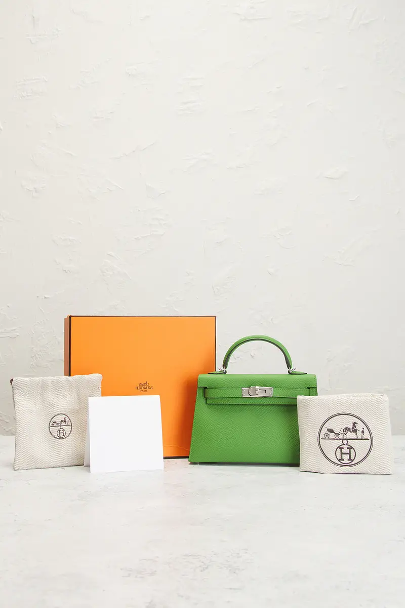 HERMÈS Hermes Epsom Kelly 20 Handbag | Thumbnail 7 HERMÈS Hermes Epsom Kelly 20 Handbag | Thumbnail 7