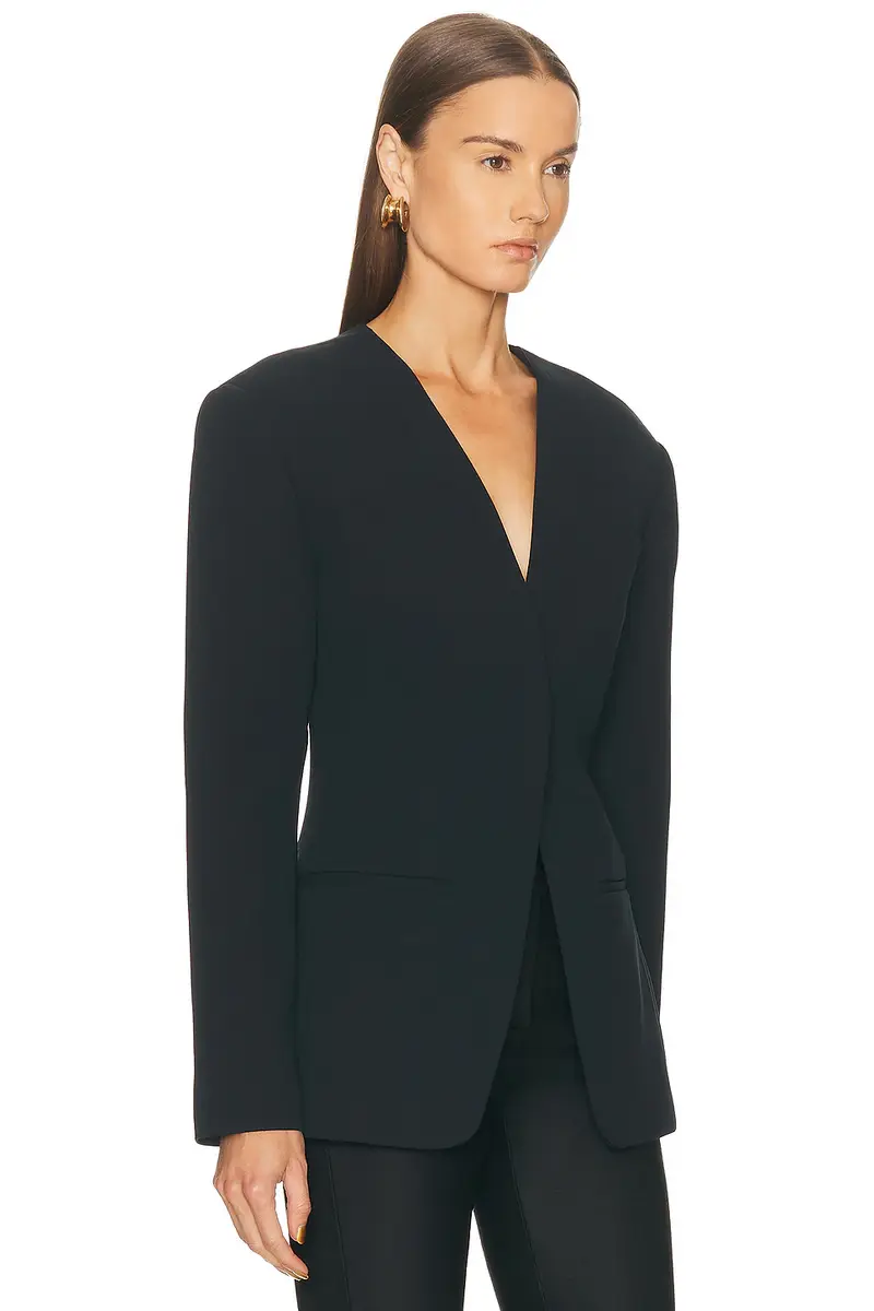 EAVES Unne Polished Crepe Blazer | Thumbnail 2 EAVES Unne Polished Crepe Blazer | Thumbnail 2