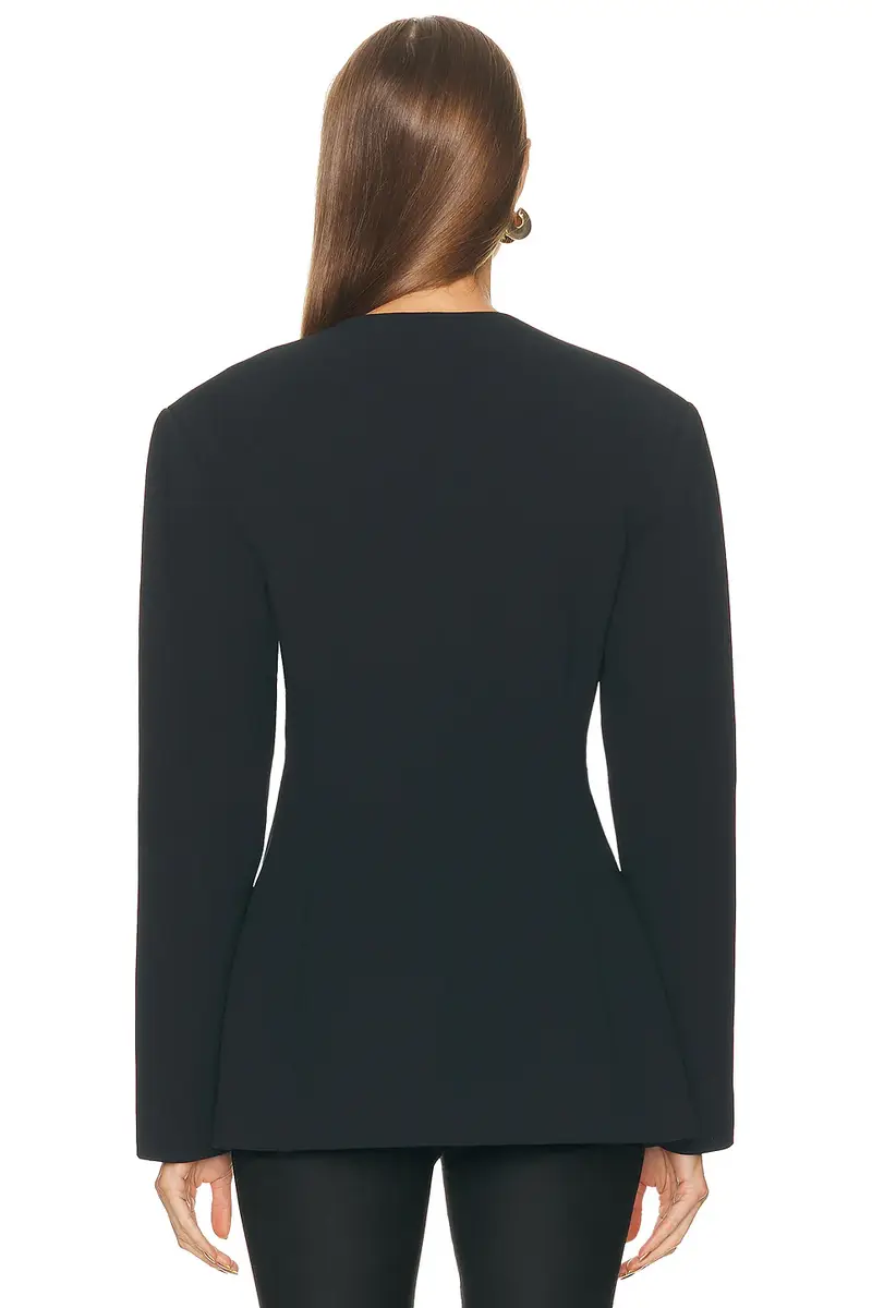 EAVES Unne Polished Crepe Blazer | Thumbnail 3 EAVES Unne Polished Crepe Blazer | Thumbnail 3