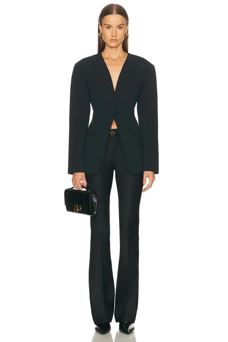 EAVES Unne Polished Crepe Blazer | Thumbnail 4 EAVES Unne Polished Crepe Blazer | Thumbnail 4