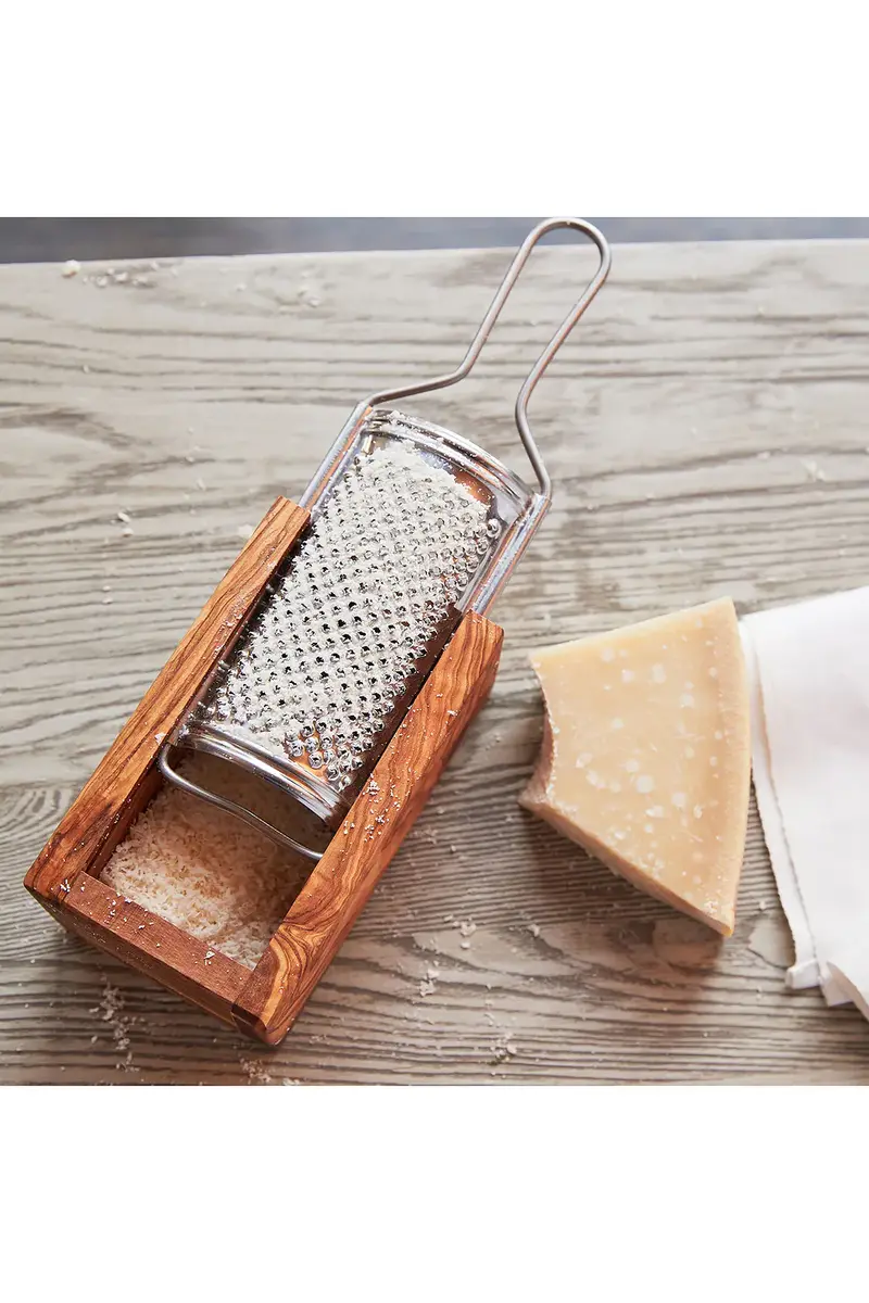 Verve Culture Olivewood Parmesan Cheese Box Grater | Thumbnail 4