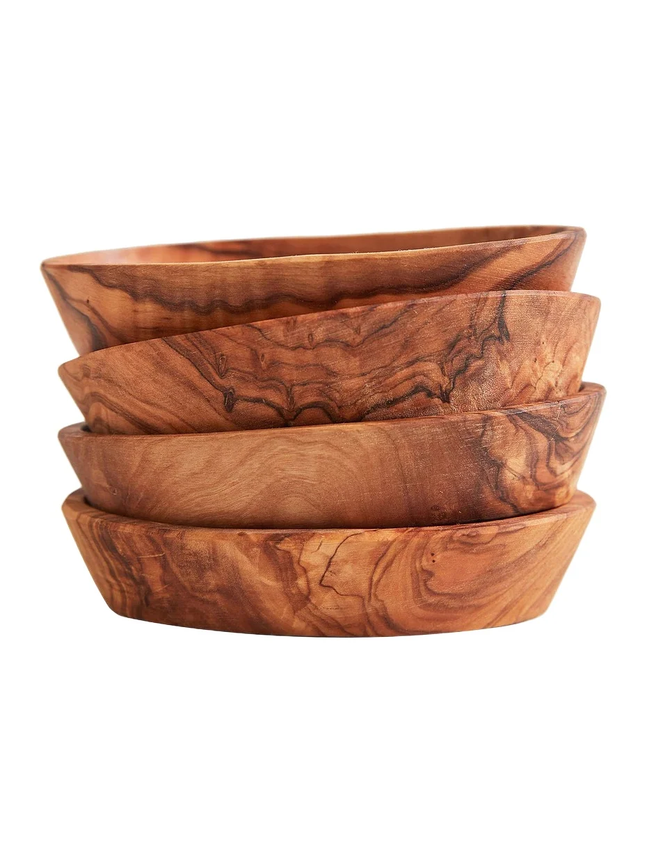 Verve Culture Set Of 4 Olivewood Aperitivo Bowls