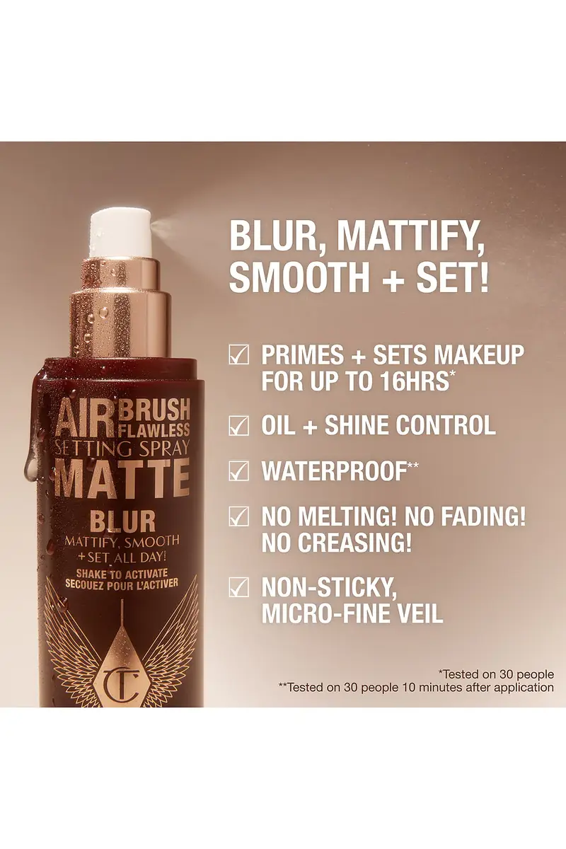 Charlotte Tilbury Airbrush Flawless Setting Spray Matte | Thumbnail 5 Charlotte Tilbury Airbrush Flawless Setting Spray Matte | Thumbnail 5