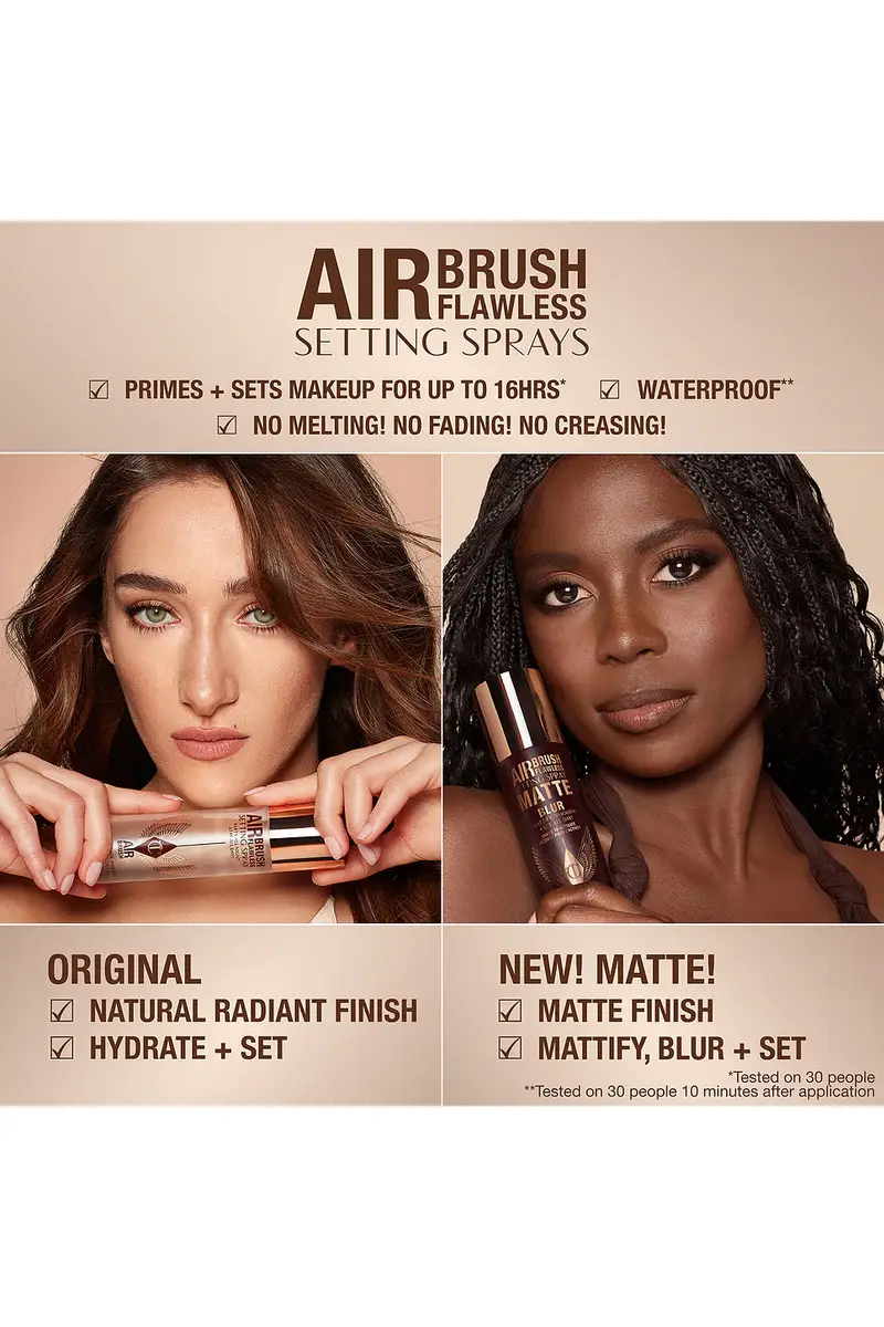 Charlotte Tilbury Airbrush Flawless Setting Spray Matte | Thumbnail 7 Charlotte Tilbury Airbrush Flawless Setting Spray Matte | Thumbnail 7