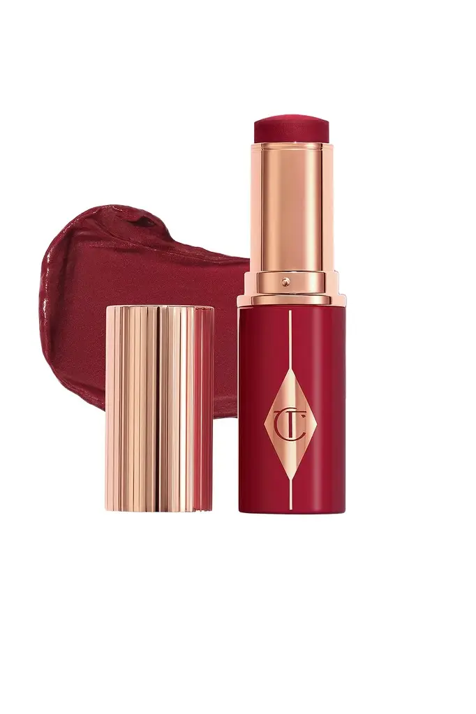 Charlotte Tilbury Unreal Lip + Cheek Glow Blush Stick with Hyaluronic Acid