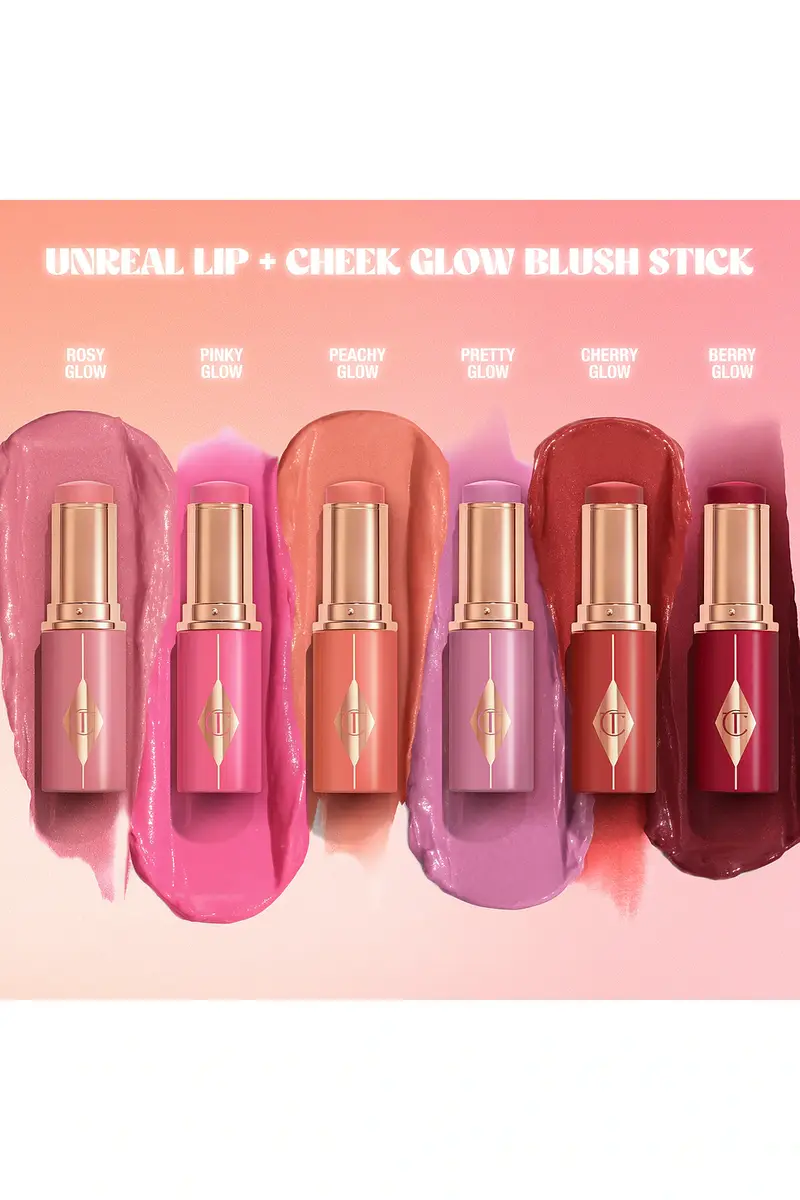 Charlotte Tilbury Unreal Lip + Cheek Glow Blush Stick with Hyaluronic Acid | Thumbnail 9 Charlotte Tilbury Unreal Lip + Cheek Glow Blush Stick with Hyaluronic Acid | Thumbnail 9