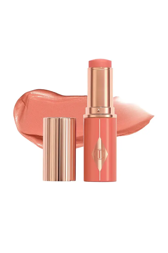 Charlotte Tilbury Unreal Lip + Cheek Glow Blush Stick with Hyaluronic Acid