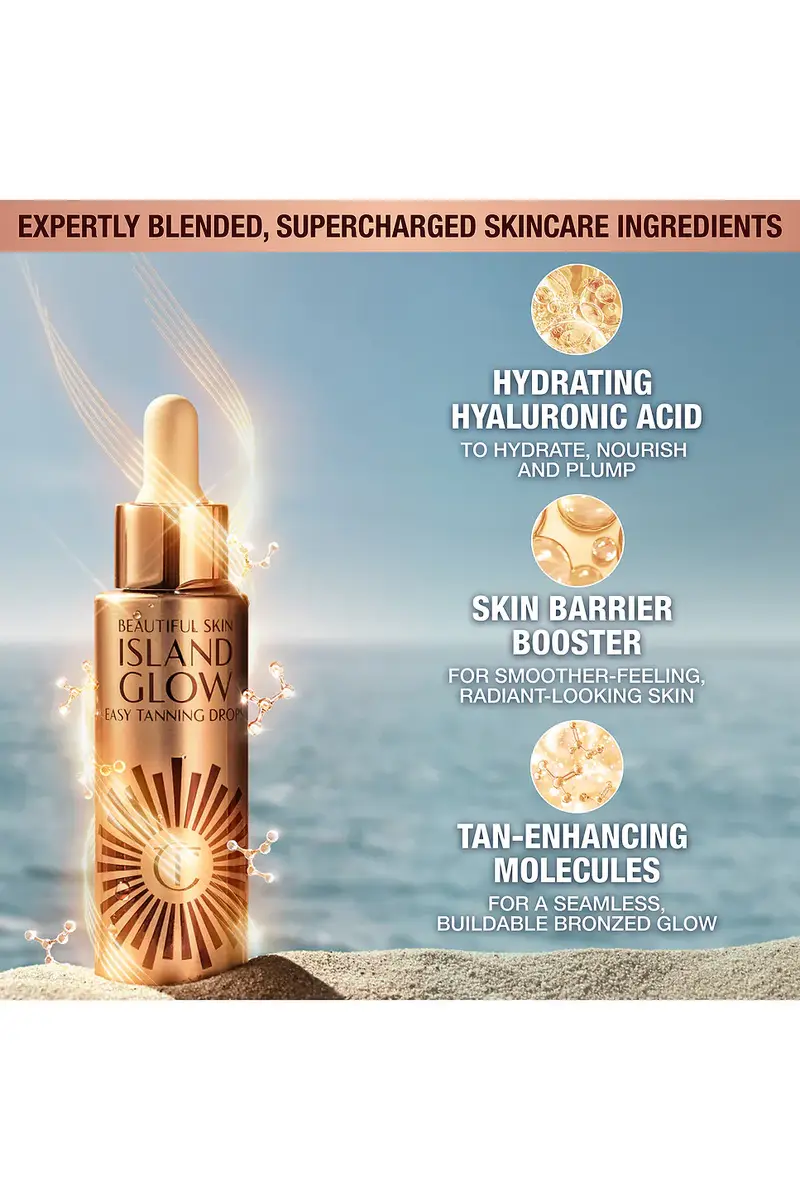Charlotte Tilbury Beautiful Skin Island Glow Easy Tanning Drops | Thumbnail 4