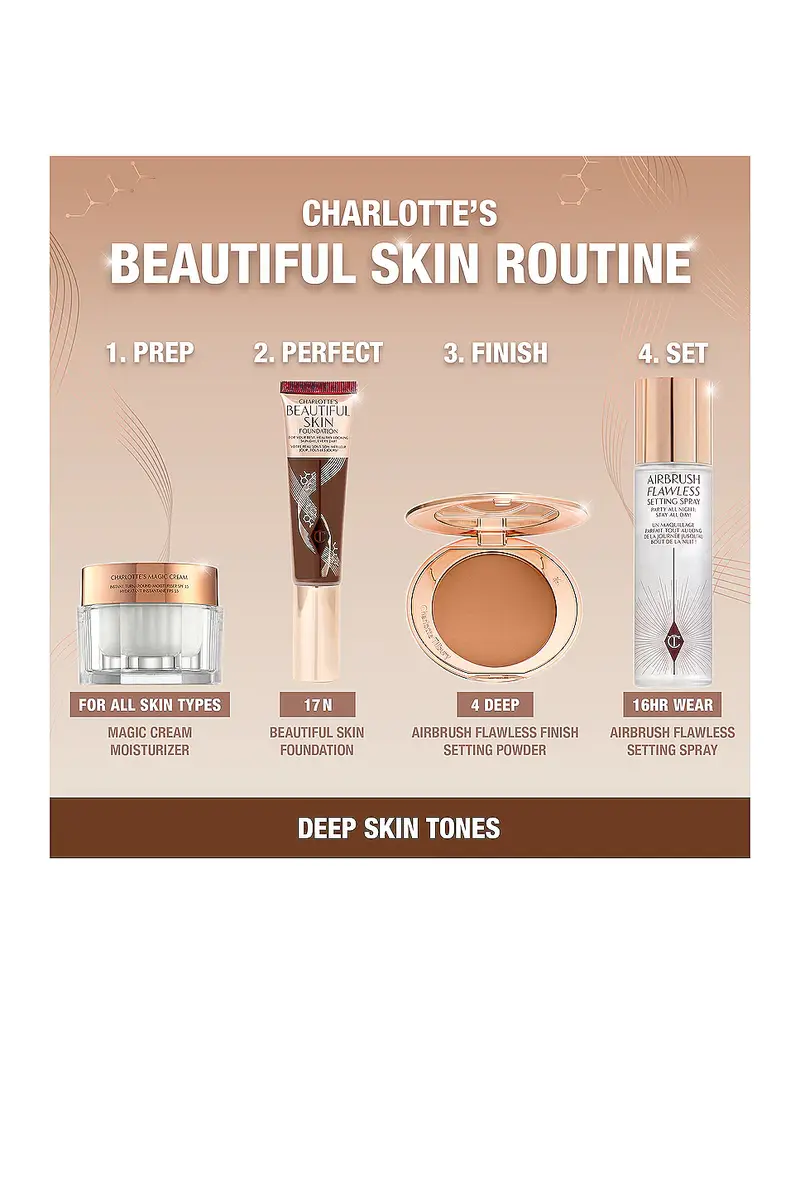 Charlotte Tilbury Charlotte's Beautiful Skin Medium Coverage Liquid Foundation with Hyaluronic Acid | Thumbnail 6