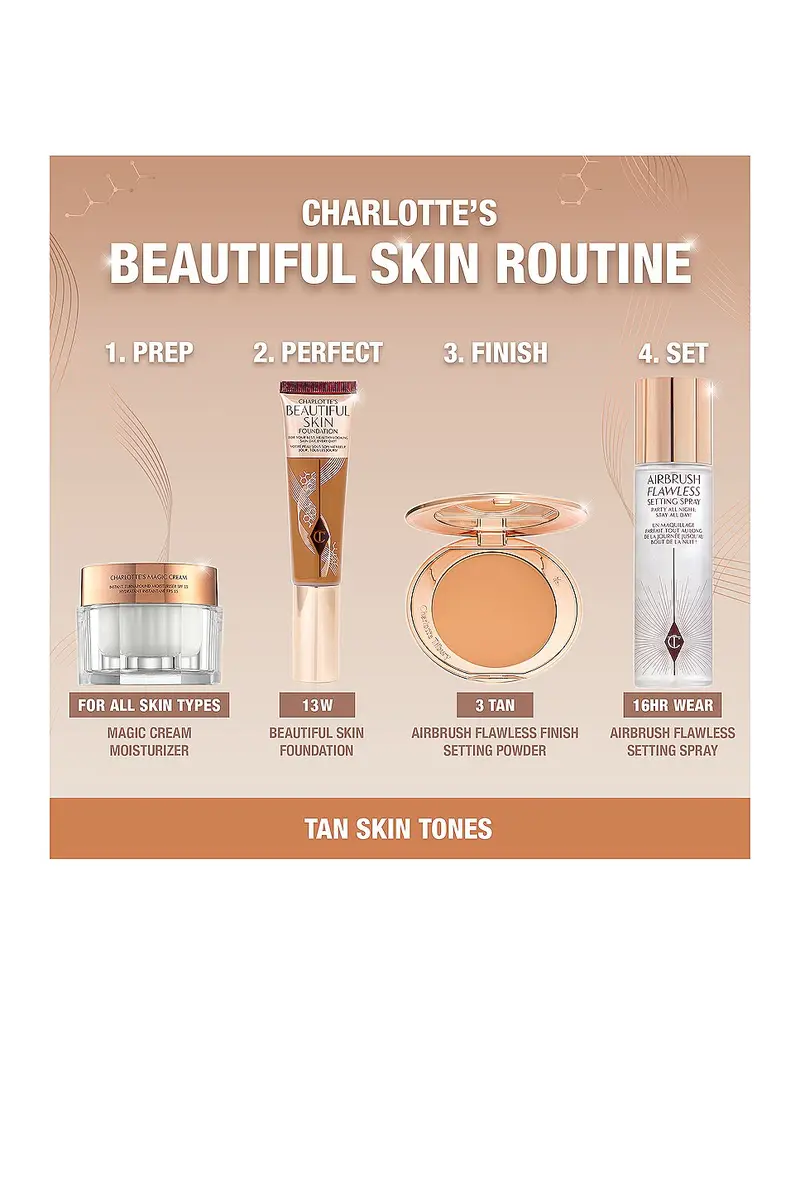 Charlotte Tilbury Charlotte's Beautiful Skin Medium Coverage Liquid Foundation with Hyaluronic Acid | Thumbnail 6 Charlotte Tilbury Charlotte's Beautiful Skin Medium Coverage Liquid Foundation with Hyaluronic Acid | Thumbnail 6