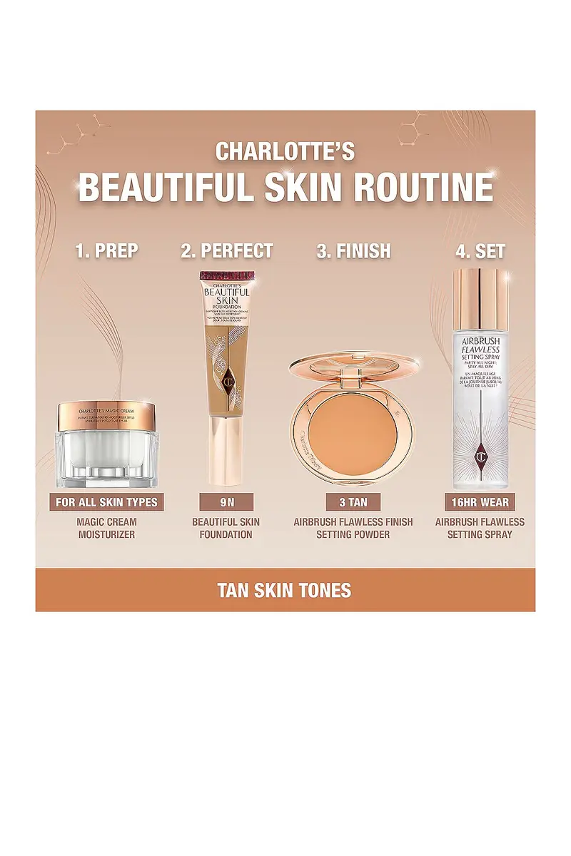 Charlotte Tilbury Charlotte's Beautiful Skin Medium Coverage Liquid Foundation with Hyaluronic Acid | Thumbnail 6 Charlotte Tilbury Charlotte's Beautiful Skin Medium Coverage Liquid Foundation with Hyaluronic Acid | Thumbnail 6