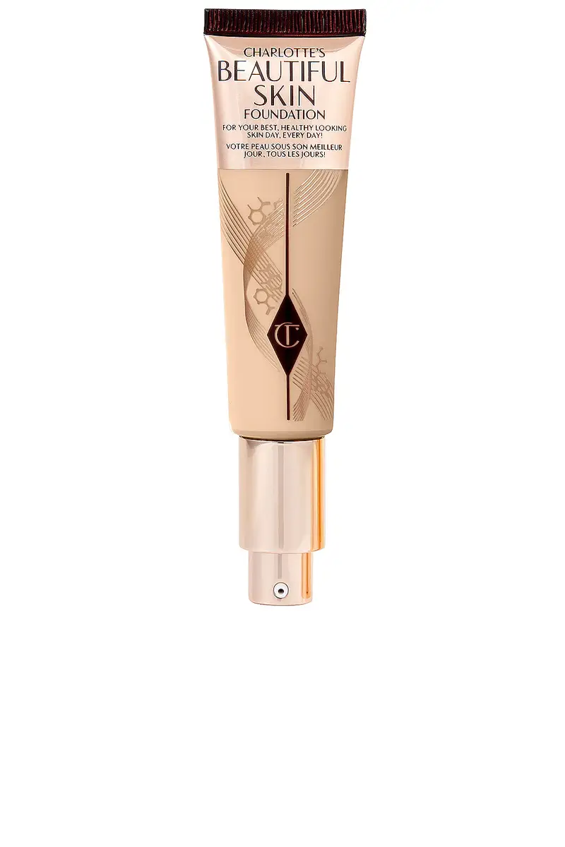 Charlotte Tilbury Charlotte's Beautiful Skin Medium Coverage Liquid Foundation with Hyaluronic Acid | Image 1 Charlotte Tilbury Charlotte's Beautiful Skin Medium Coverage Liquid Foundation with Hyaluronic Acid | Image 1