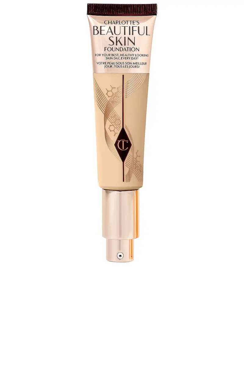 Charlotte Tilbury Charlotte's Beautiful Skin Medium Coverage Liquid Foundation with Hyaluronic Acid | Image 1 Charlotte Tilbury Charlotte's Beautiful Skin Medium Coverage Liquid Foundation with Hyaluronic Acid | Image 1