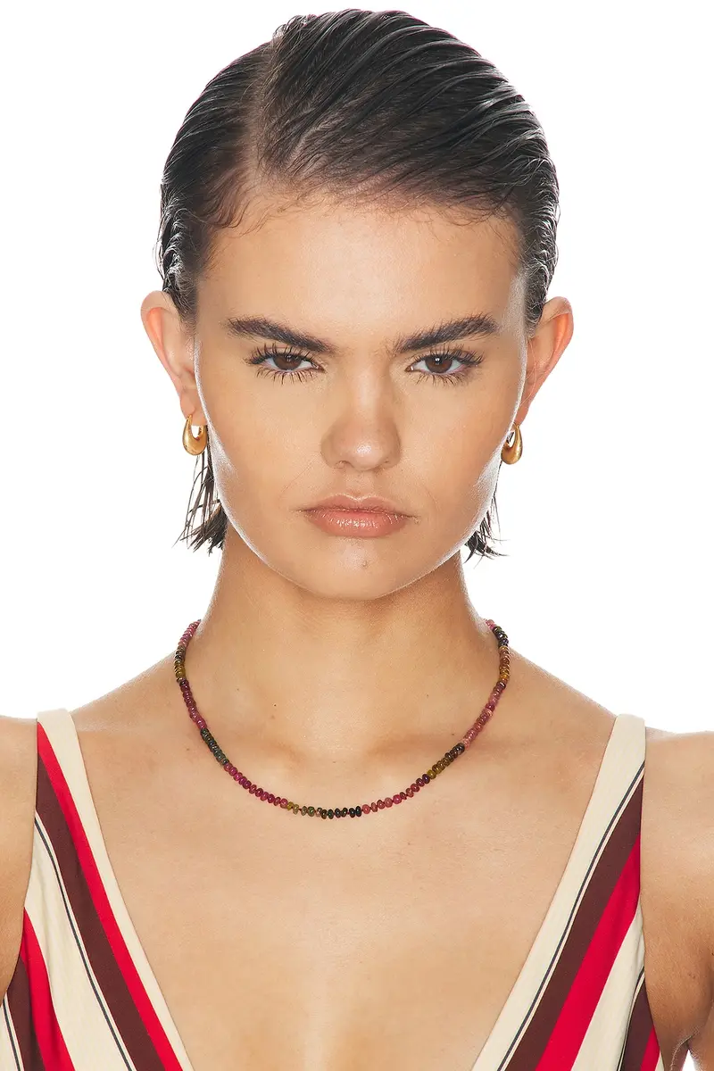 Loren Stewart Tourmaline Safety Pin Necklace | Thumbnail 2 Loren Stewart Tourmaline Safety Pin Necklace | Thumbnail 2