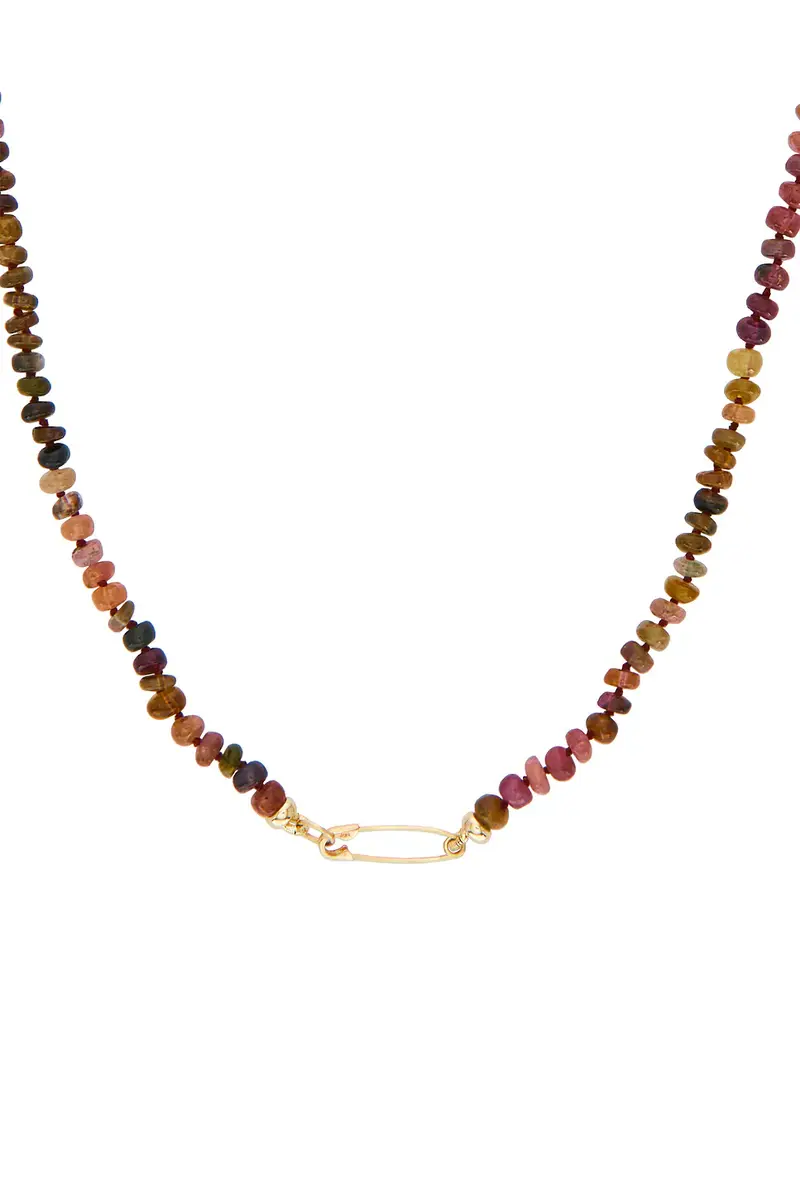 Loren Stewart Tourmaline Safety Pin Necklace | Thumbnail 3 Loren Stewart Tourmaline Safety Pin Necklace | Thumbnail 3