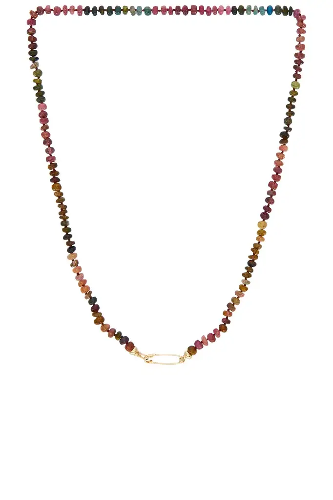 Loren Stewart Tourmaline Safety Pin Necklace | Image 1 Loren Stewart Tourmaline Safety Pin Necklace | Image 1