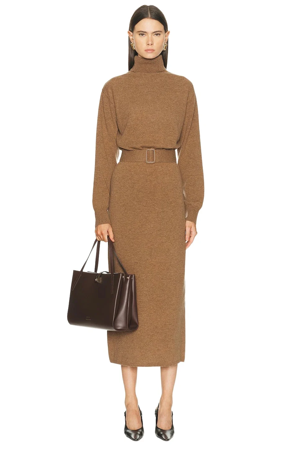 Leslia Belted Midi Dress Leslia Belted Midi Dress