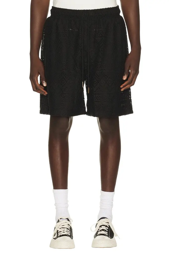 Honor The Gift Pointelle Crochet Drawcord 7 Short