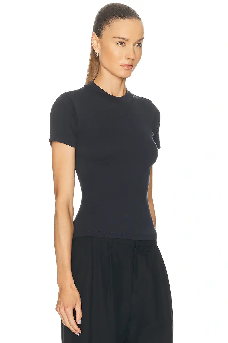 EAVES Bonnie High Neck Baby Tee | Thumbnail 2 EAVES Bonnie High Neck Baby Tee | Thumbnail 2