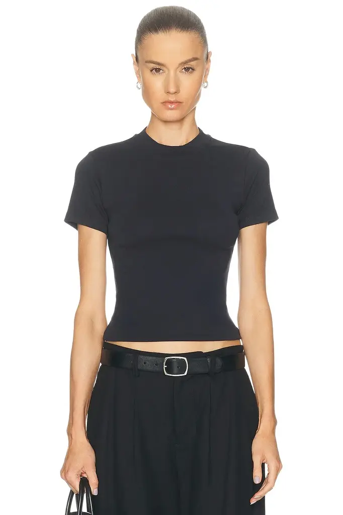 Bonnie High Neck Baby Tee Bonnie High Neck Baby Tee