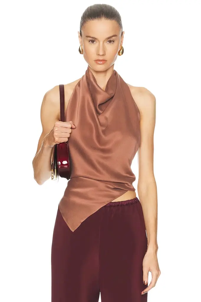 EAVES Frida Silk Top | Image 1 EAVES Frida Silk Top | Image 1