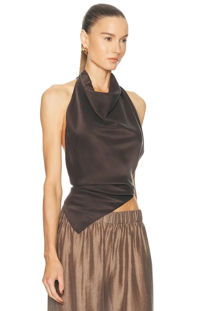 EAVES Frida Washed Silk Top | Thumbnail 2 EAVES Frida Washed Silk Top | Thumbnail 2