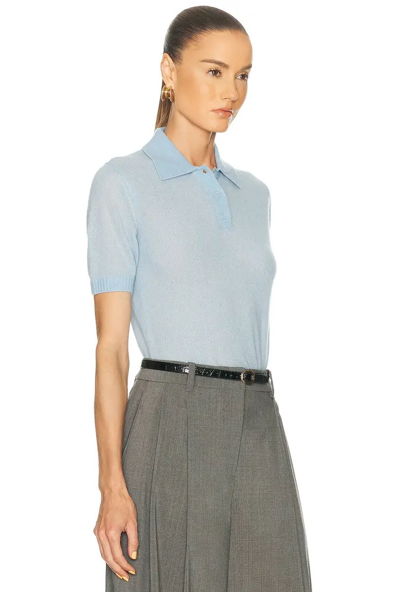 EAVES Emmery Light Knit Polo | Thumbnail 2