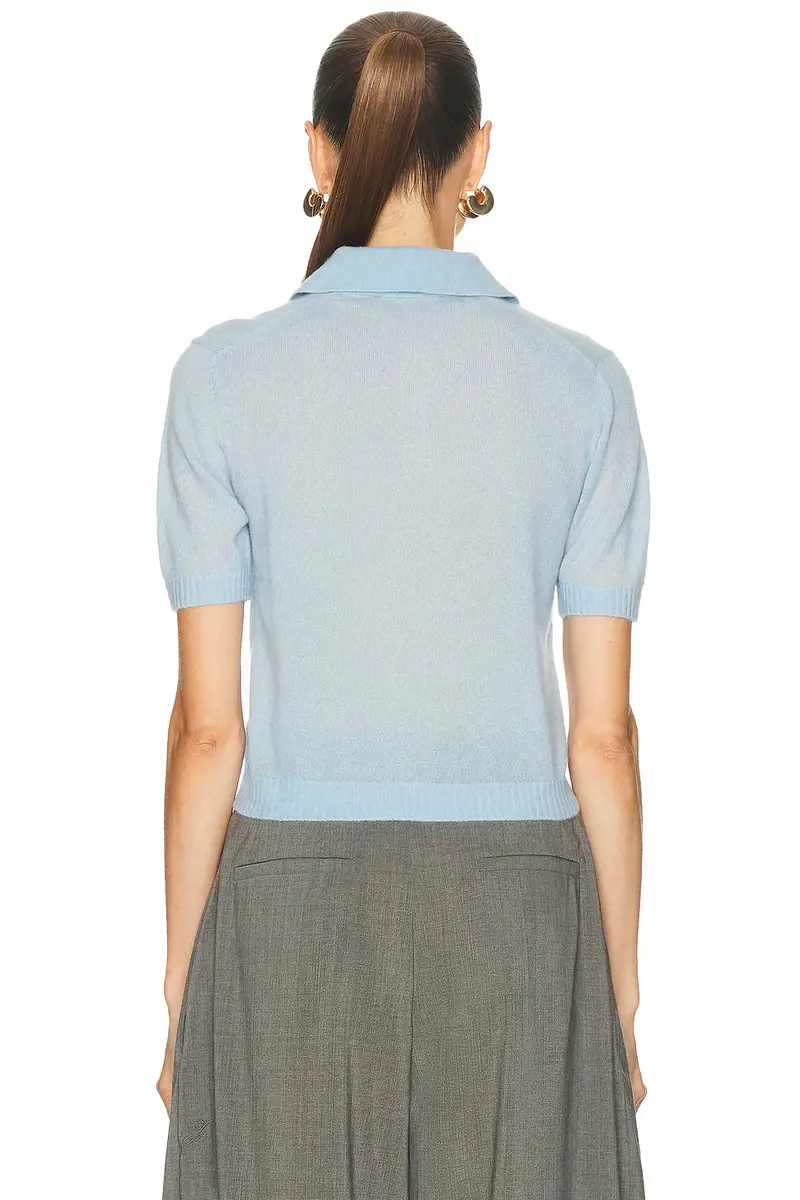 EAVES Emmery Light Knit Polo | Thumbnail 3