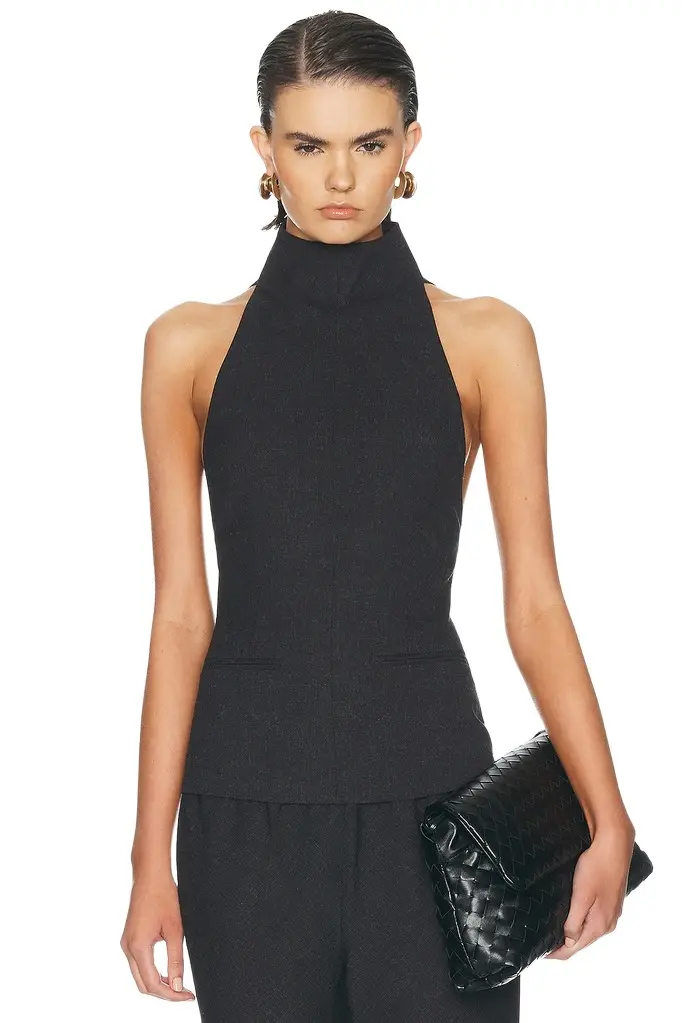 EAVES Keldan Classic Suiting Vest Top | Image 1 EAVES Keldan Classic Suiting Vest Top | Image 1
