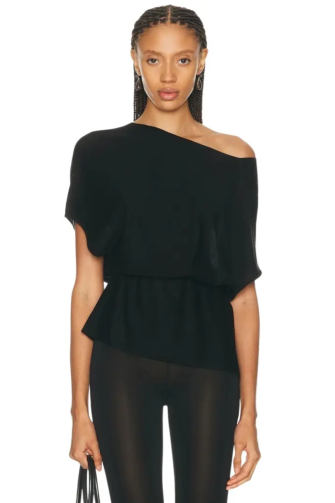 EAVES Jaidyn Knit Asymmetrical Top | Image 1 EAVES Jaidyn Knit Asymmetrical Top | Image 1