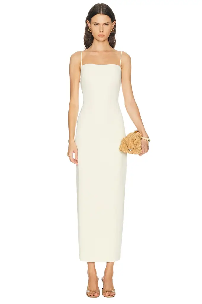 EAVES x Blake Evin Dani Polished Crepe Maxi Dress | Image 1 EAVES x Blake Evin Dani Polished Crepe Maxi Dress | Image 1