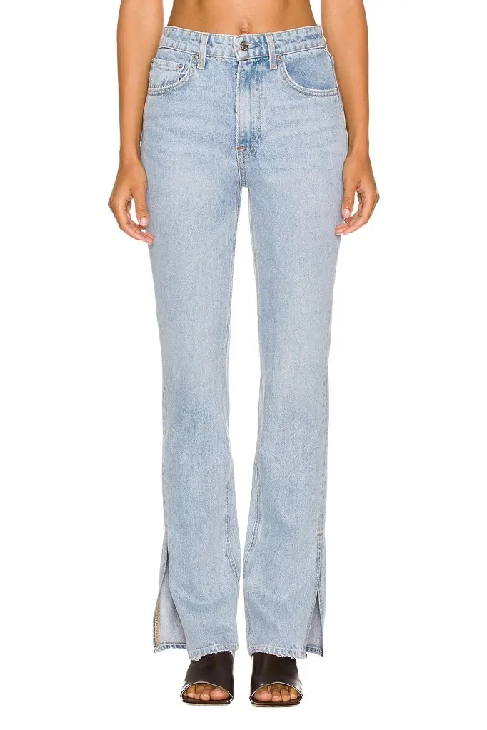 GRLFRND Harlow High Rise Boot Slit Jeans