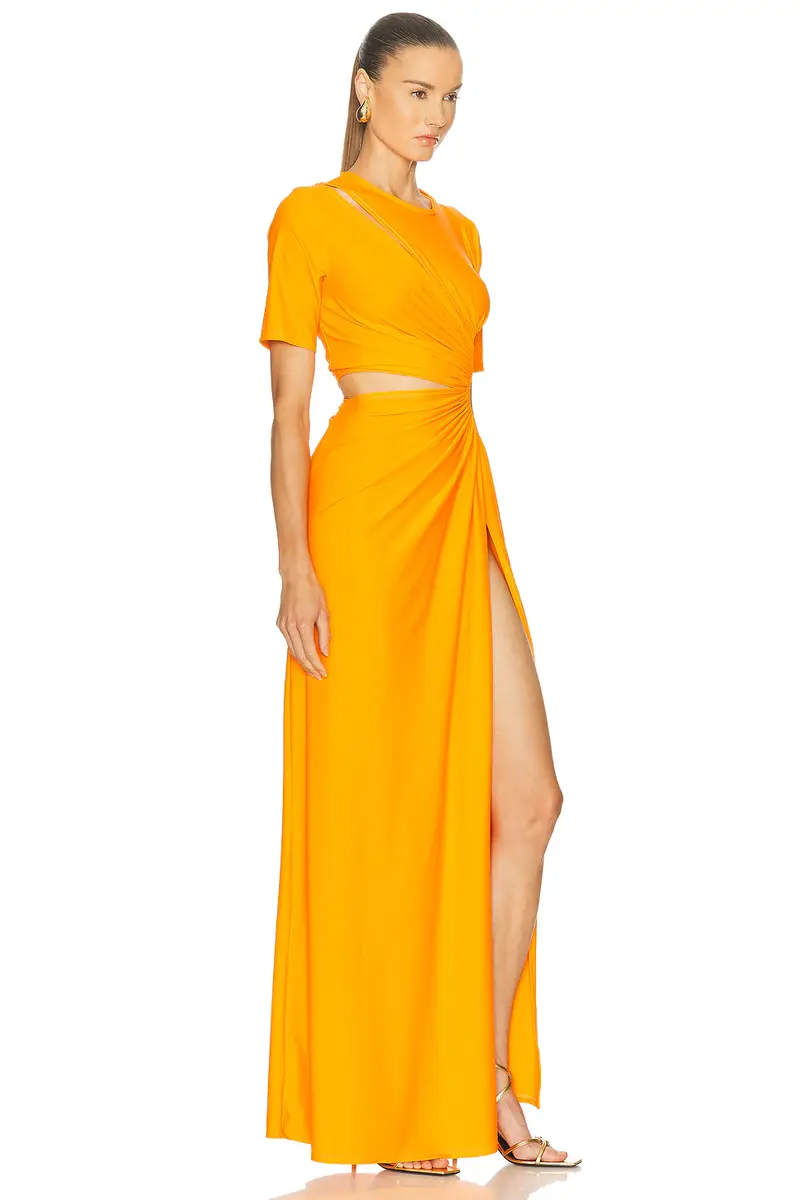 Sid Neigum for FWRD Gathered Slit Dress | Thumbnail 2