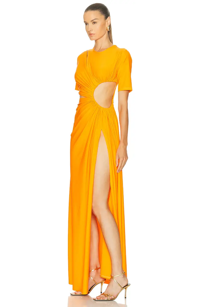 Sid Neigum for FWRD Gathered Slit Dress | Thumbnail 3
