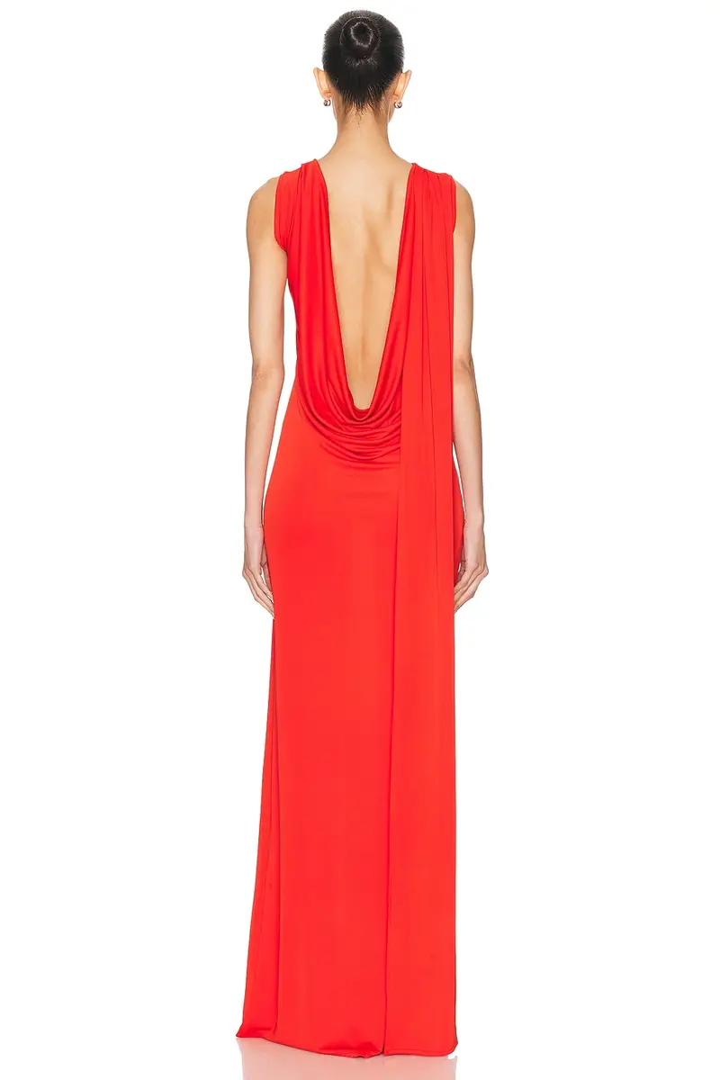Sid Neigum Floor Length Cowl Back Dress | Thumbnail 5 Sid Neigum Floor Length Cowl Back Dress | Thumbnail 5