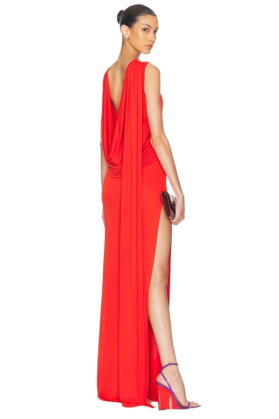 Sid Neigum Floor Length Cowl Back Dress
