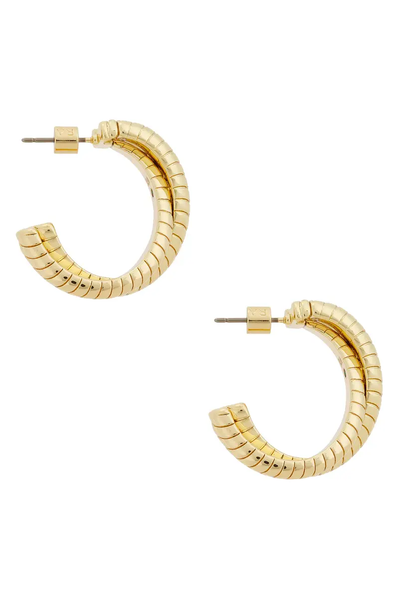Roxanne Assoulin Double Cobra Hoop Earrings | Thumbnail 2 Roxanne Assoulin Double Cobra Hoop Earrings | Thumbnail 2