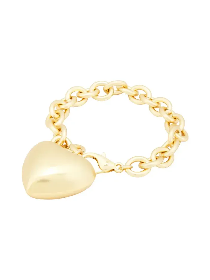 The Puffy Heart Gold Bracelet