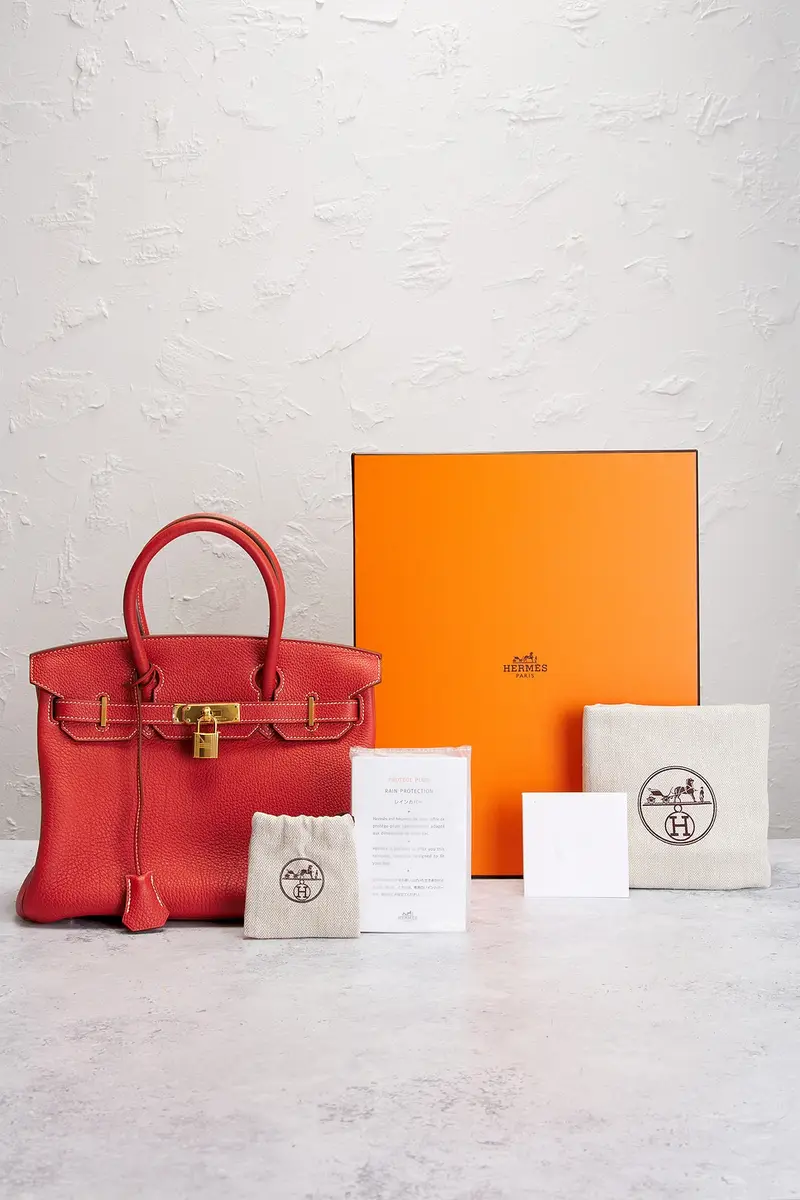 HERMÈS Hermes Togo Birkin 30 Handbag | Thumbnail 8