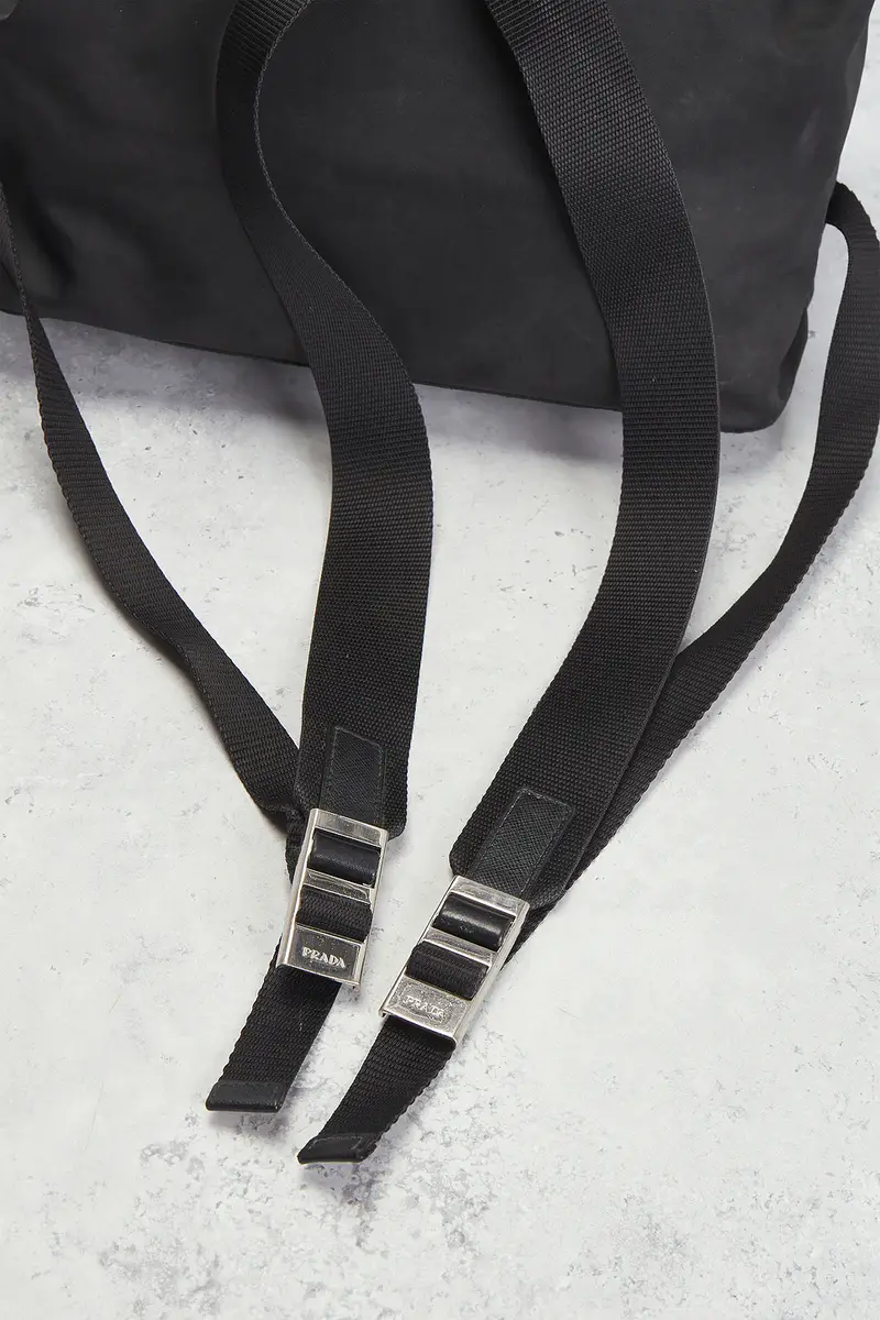 Prada Prada Grommet Embellished Tessuto Backpack | Thumbnail 9