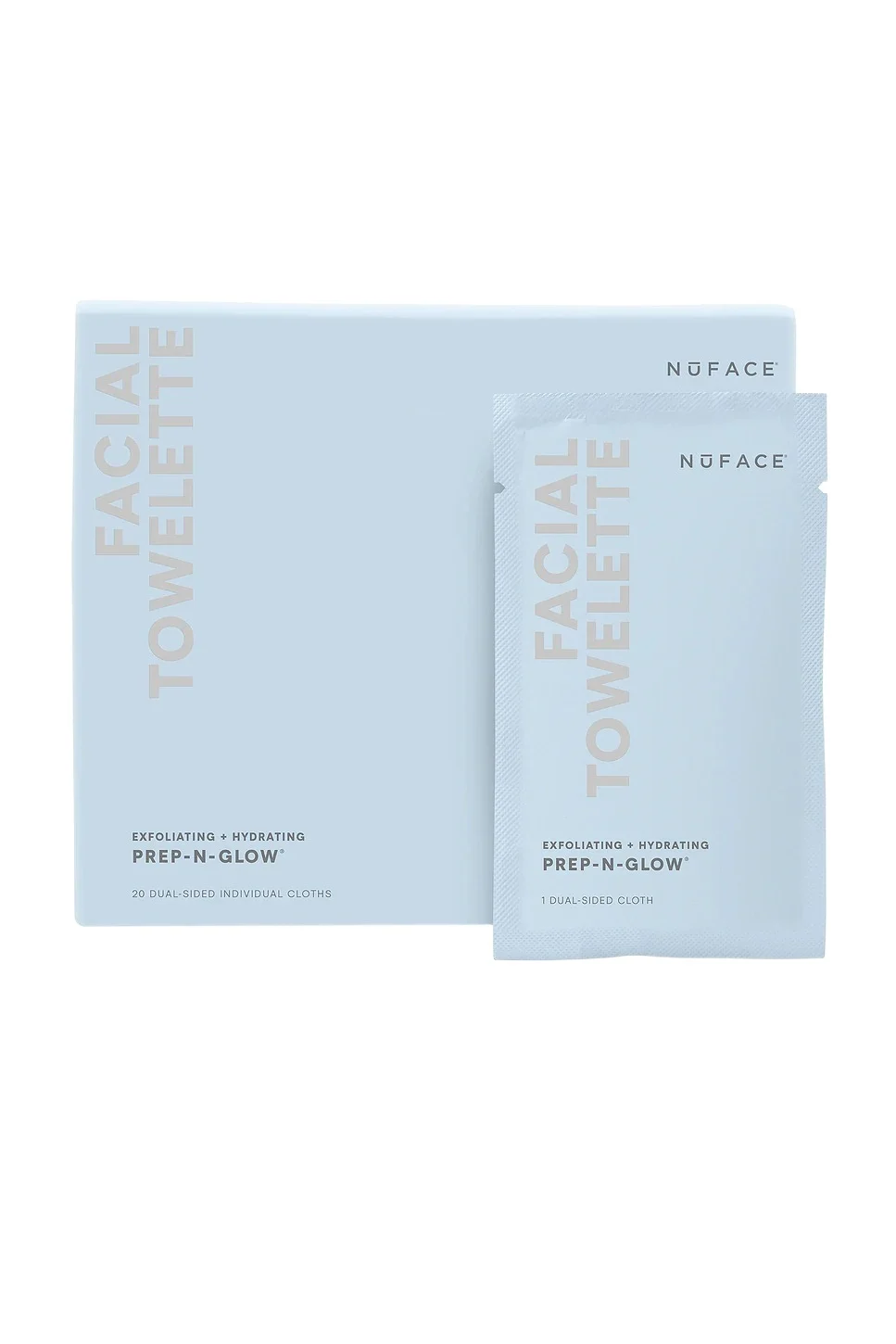 NUFACE Prep & Glow Cleansing Cloth 20 Pack