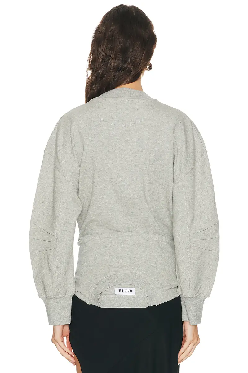 The Attico Fleece Tie Sweatshirt | Thumbnail 3 The Attico Fleece Tie Sweatshirt | Thumbnail 3