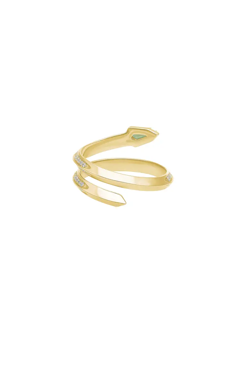STONE AND STRAND Shield Serpent Ring | Thumbnail 2