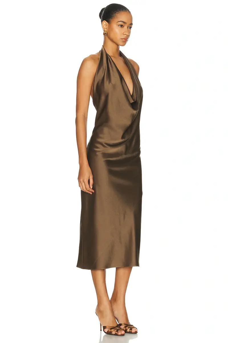 ALEJANDRA ALONSO ROJAS Draped Halter Dress | Thumbnail 2 ALEJANDRA ALONSO ROJAS Draped Halter Dress | Thumbnail 2