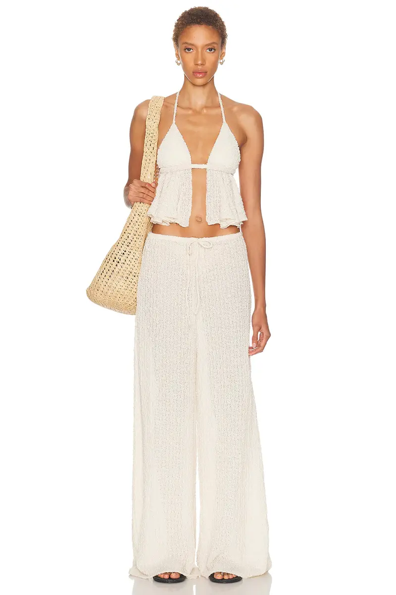 Montce x Elsa Hosk Drawstring Wide Leg Pant | Thumbnail 5 Montce x Elsa Hosk Drawstring Wide Leg Pant | Thumbnail 5