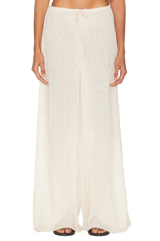 Montce x Elsa Hosk Drawstring Wide Leg Pant