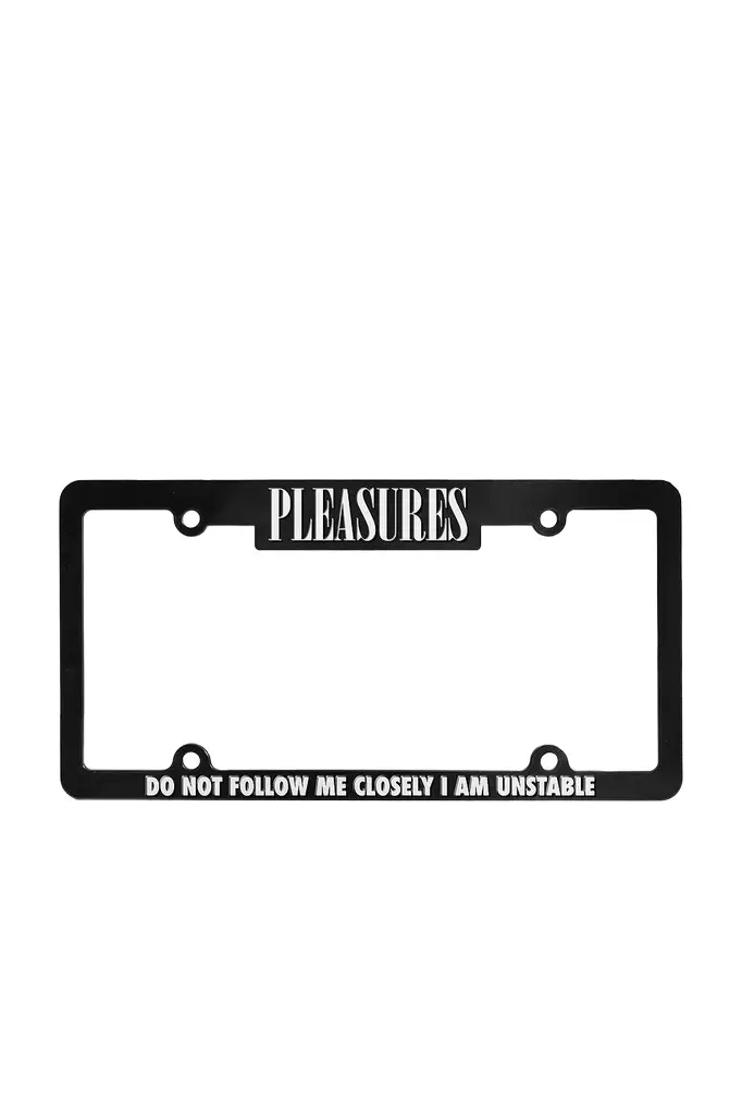 Pleasures Follow License Plate Cover